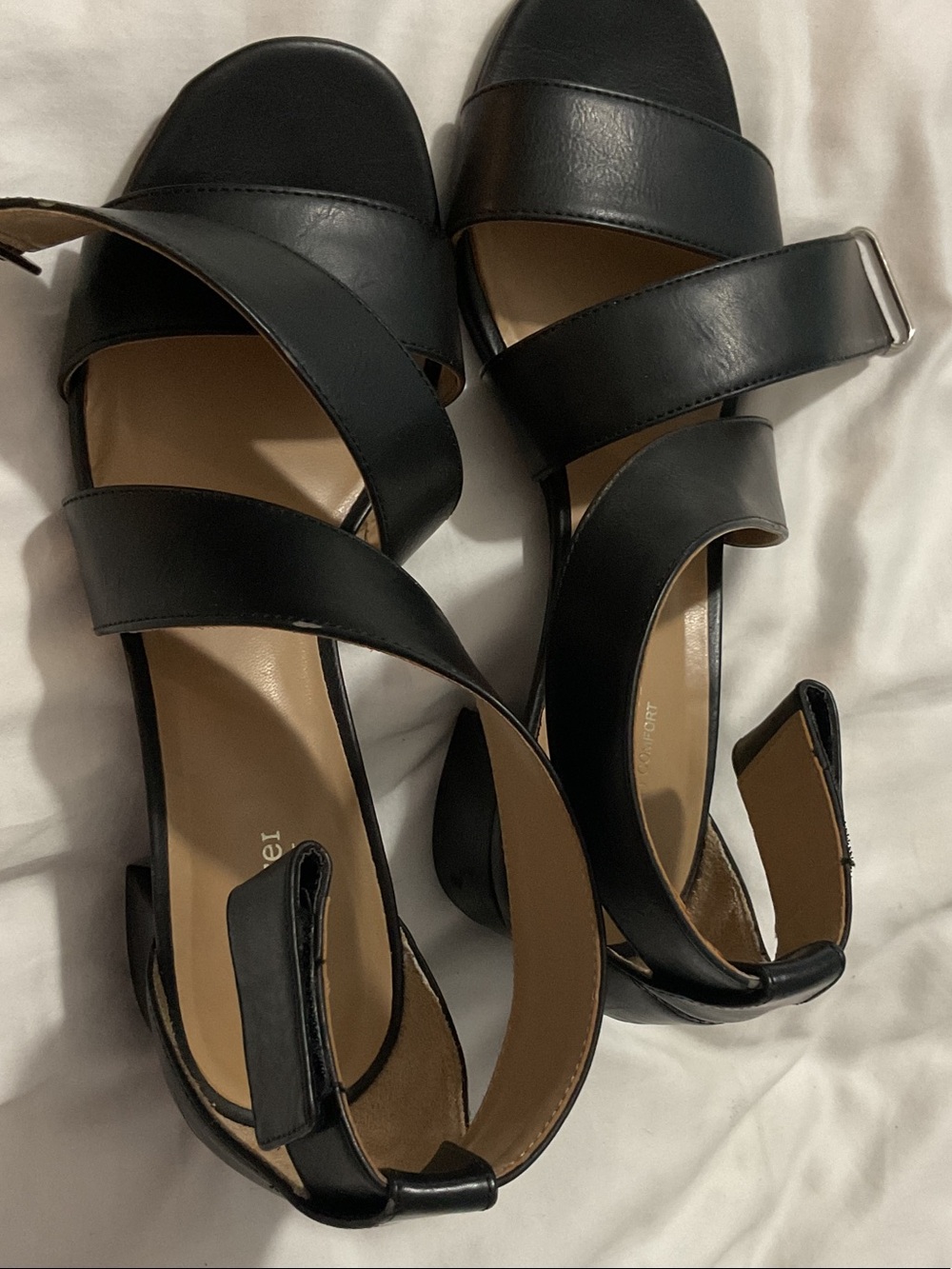Naturalizer Ankle Strap Black Women’s Sandals - size 8.5w